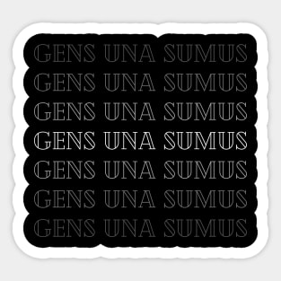 Gens una sumus Sticker